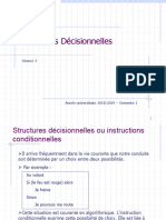 Structures Décisionnelles: Séance 3