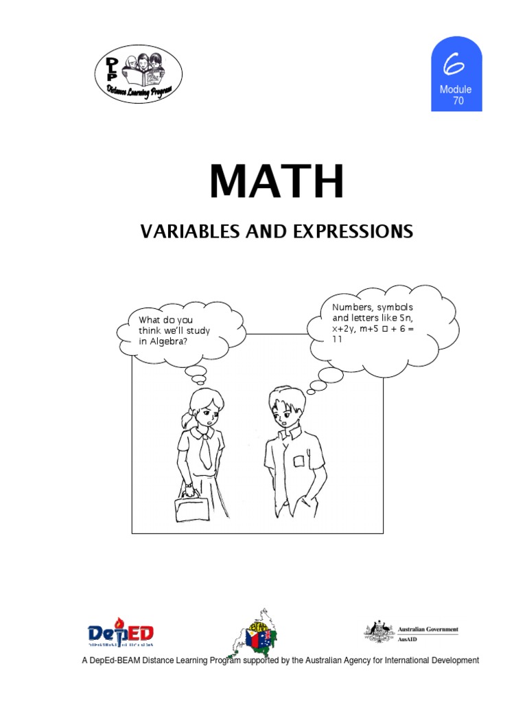Understanding Variables in Algebra | PDF | Variable (Mathematics) | Algebra