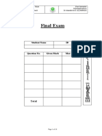 IUG Final Exam for GIS Applications