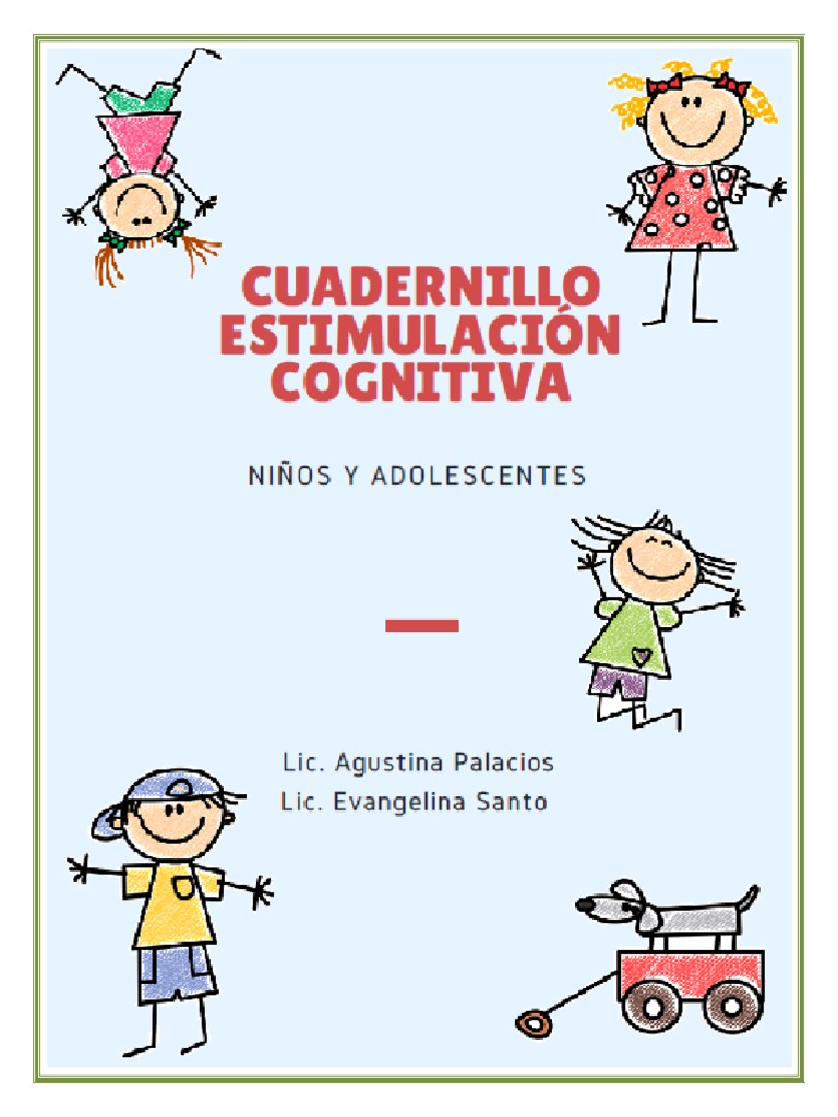 Cuadernillo Estimulación Cognitiva Niños | PDF | Aprendizaje