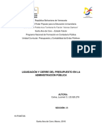 LUCIMEL Informe de Presupuesto - Liquidacion y Cierre Del Presupuesto