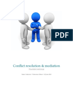 Conflict Resolution & Mediation: Training Module