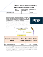 Determinar El Área Útil de Almacenamiento y Los Espacios Libres Entre Rumas y La Pared