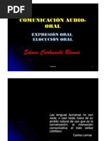 Download COMUNICACIN AUDIO-ORAL EXPRESIN ORAL ELOCUCIN ORAL by EDWIN CARHUACHI RAMOS SN43228075 doc pdf