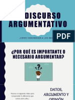 1. El Discurso Argumentativo - Conceptos Iniciales. 2019