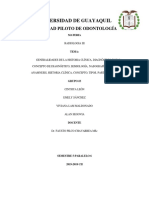 Historia clínica odontológica: generalidades del diagnóstico bucal