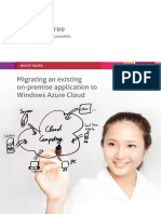 387 - Mindtree Whitepaper Migrating An Existing On Premise Application To Windows Azure Cloud PDF