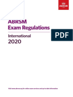 Exam Regulations For 2020 International Version Update 111019