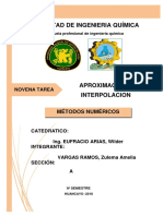 Novena Tarea de Metodos