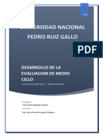 Desarrollo de La Evaluacion de Medio Ciclo