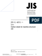 JIS G 4051 Dated 11-2016 Carbon Steels