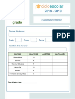 EXAMEN 5 GRADO DE PRIMARIA