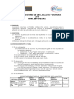 Bases Del Concurso de Declamación y Oratoria