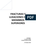 Fracturas y Luxaciones de Miembros Superiores