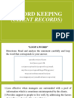 Record Keeping (Client Records)