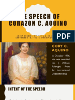 The Speech of Corazon