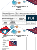 Unit 1 2 Activity 5 Speaking Assignment - Guide and Rubric