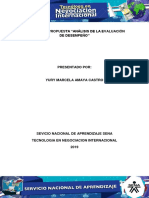 Evidencia 7 Propuesta Analisis de La Evaluacion de Desempeno