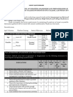 Survey Questionnaire - Disaster Awareness and Preparedness - Sti