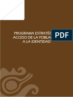 Programas Estrategicos Identidad Acceso Poblacion Identidad PDF