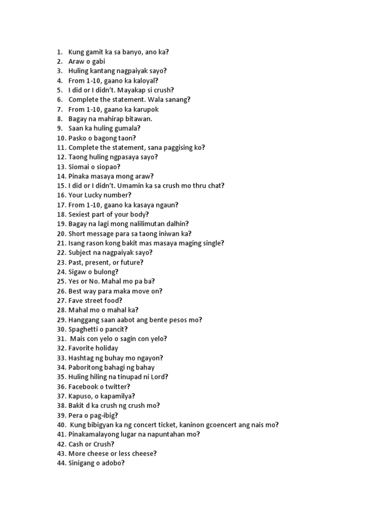 Fast Talk Question Pdf