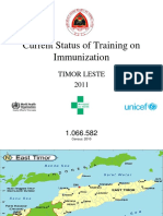 Current Status of Training On Immunization: Timor Leste 2011