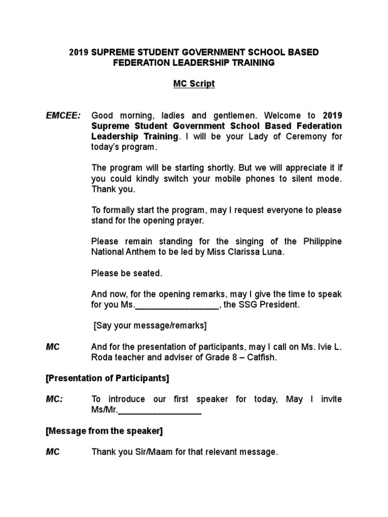 Ssg Script