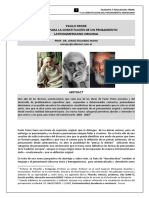 Paulo Freire Un Pensamiento Original