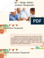 Tahap - Tahap Dalam Komunikasi Terapeutik