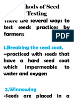 Methods of Seed Testing: There Are Several Ways To Test Seeds Practices by Farmers