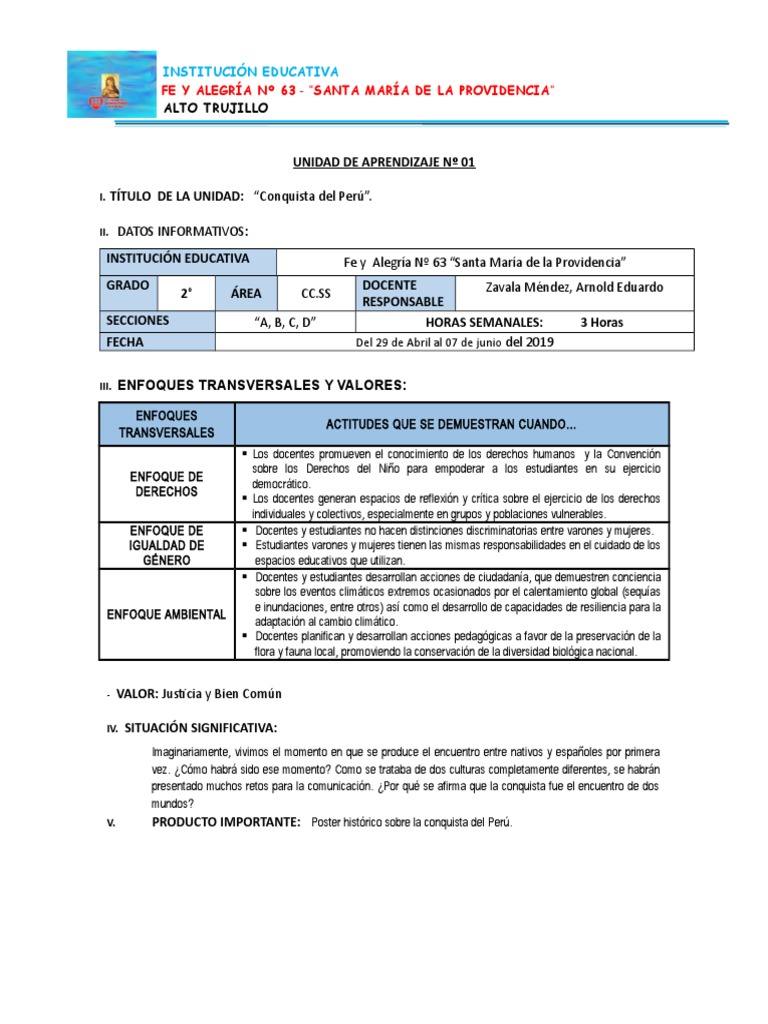 UNIDAD 2 - CC - SS - 2do | PDF | Imperio Inca | Viajes por Europa