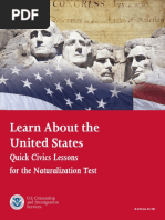 Learn About The United States: Quick Civics Lessons For The Naturalization Test