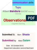 Learning Through Observation: Albert Bandura's Social Learning Theory