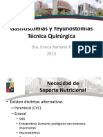 Técnicas quirúrgicas para gastrostomías y yeyunostomías