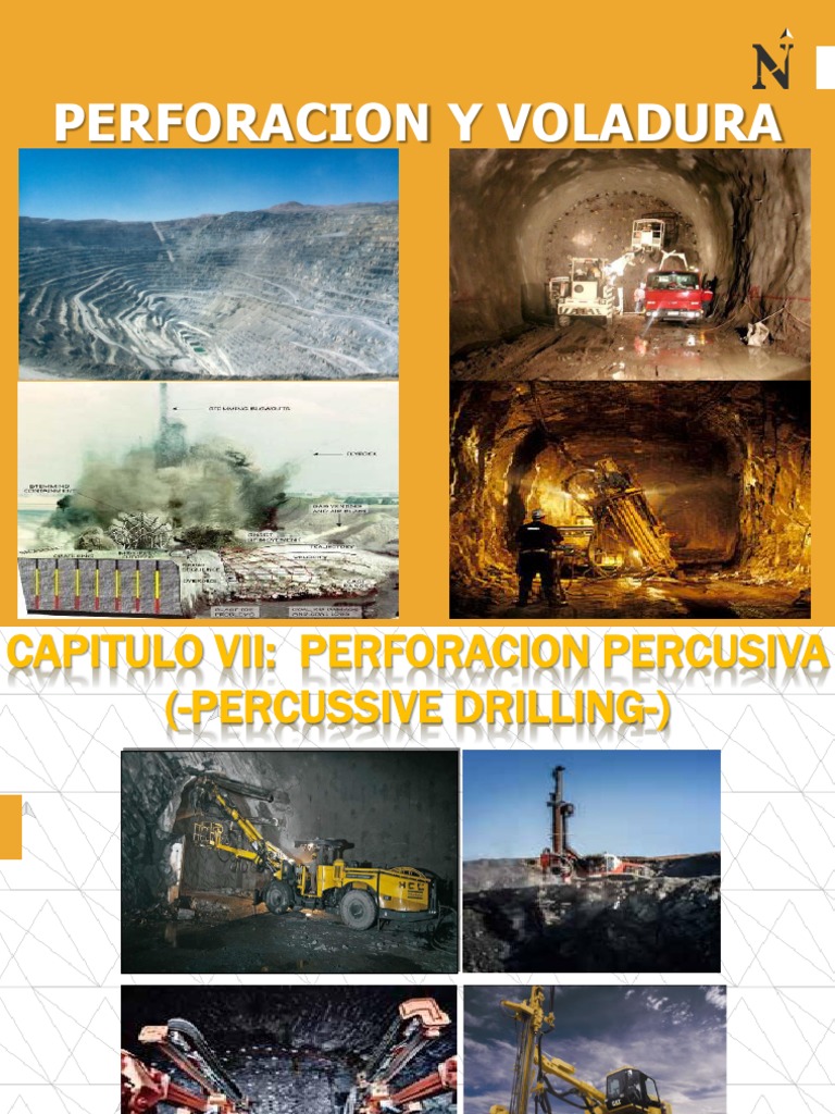 Perforación Percusiva: Métodos y Ventajas | PDF | Perforar | Minería