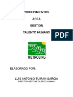 Manual de Procedimiento Talento Humano