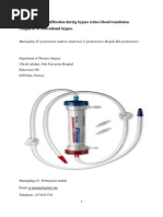 Will the use of ultrafiltration during bypass reduce blood transfusion compared to conventional bypass