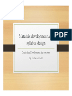 TEFL - Syllabus Design and Material Development