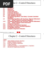 Chapter 2 - Control Structures: 2003 Prentice Hall, Inc. All Rights Reserved