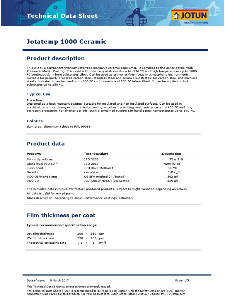Jotatemp 1000 Ceramic Download Free PDF Ceramics Paint
