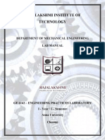 Rajalakshmi Institute of Technology Engineering Practices Lab Manual