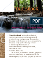 Electric Shock: Presented By: Jignasha Patel