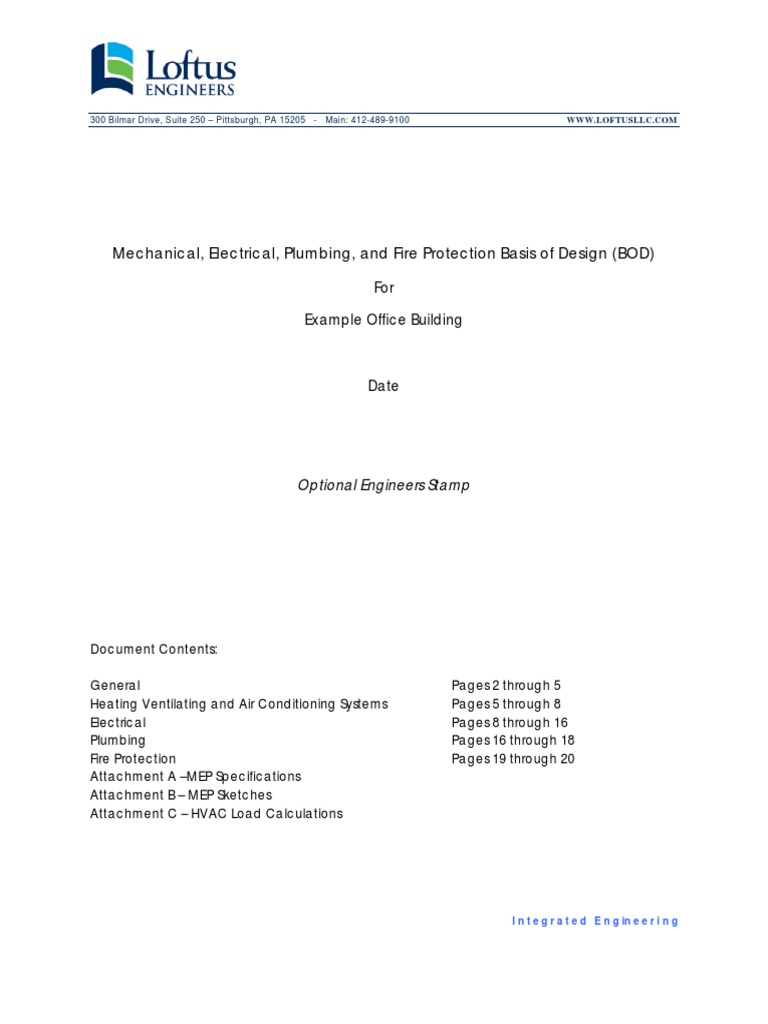 Loftus MEP Design Build Example Binder Small PDF Hvac Duct (Flow)