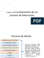 2.2 Pasos en La Planeacion de Un Proceso de Fabricación