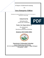 Java Enterprise Edition: A Report of Industrial Training On