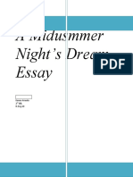 A Midusmmer Night's Dream Essay: Karen Arreola 2 Blk. H.Eng.10