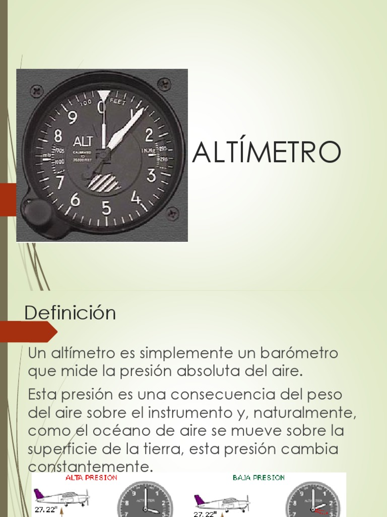 Altímetro | PDF | Altímetro | Avión