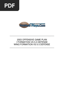 I Formation Vs 53 Defense by Football Plays