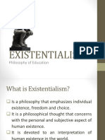 Existentialism: Philosophy of Education