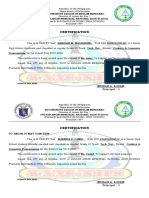 Certificate of Enrollment